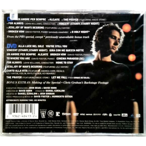 New Sealed CD + DVD - Josh Groban In Concert Hype Sticker 2002 Pop Ballads - Picture 2 of 2